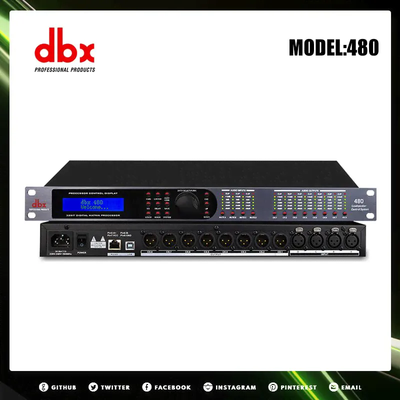 dbx 480 Аудиопроцессор Звуковой процессор