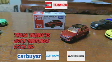 Tomica Number 75 Aston Martin DBX Color Red