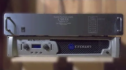 Carver M1.0t main amp w/ dbx 234 Crossover