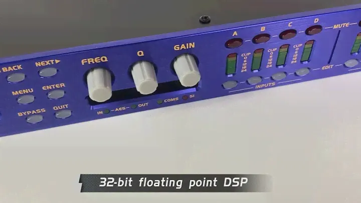 High Performance 4 in 8 out Audio DSP Digital Processor. Flexible, Ease of Use, Precise !
