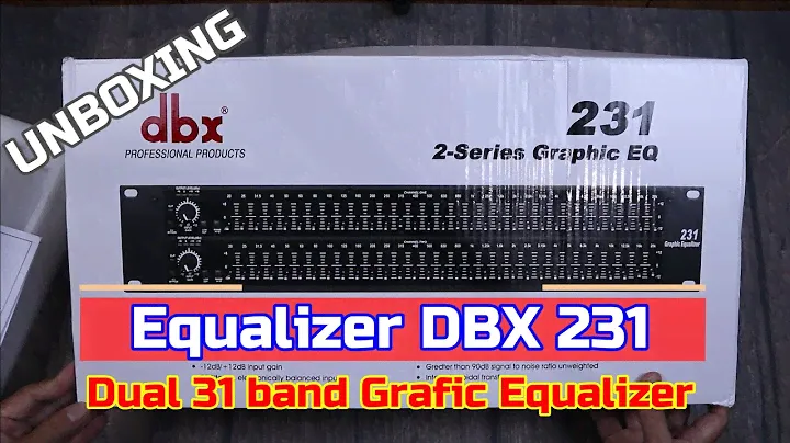 DBX 231 Equalizer  - Dual 31 Band Graphic Equalizer