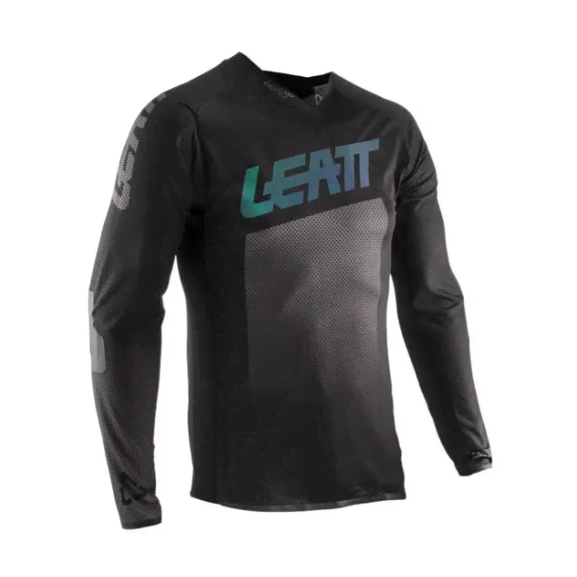 Велоджерси Leatt DBX 4.0 UltraWeld Jersey (Black, 2020)-0