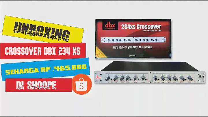 Unboxing crossove dbx 234 XS || murah meriah || di lapak sinar sakti elektronik shoppe