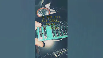 EQ DBX 231 CANEL ERROR