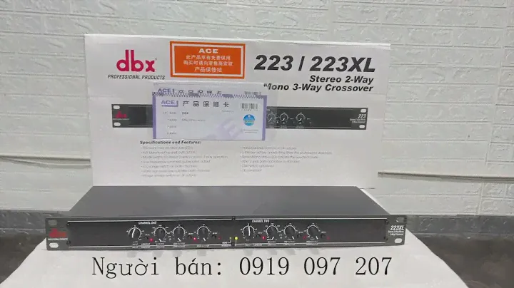 Crossover DBX 223XL Cốt Cơ Âm Thanh