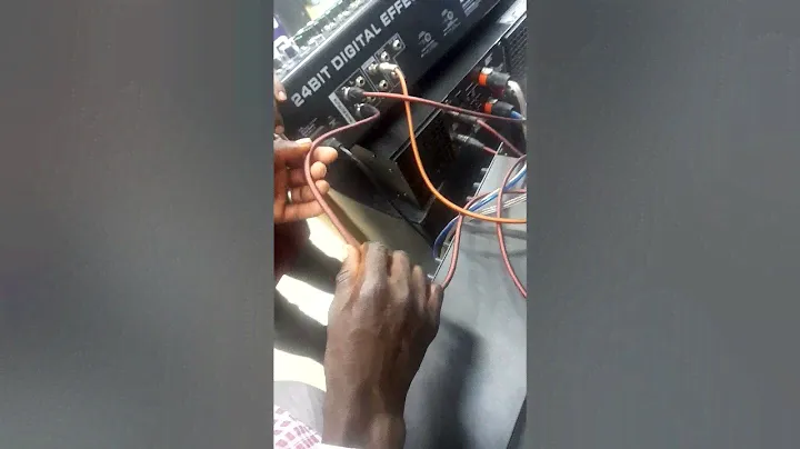 Connection of Compressor, Equaliser,  Crossover to power Amp