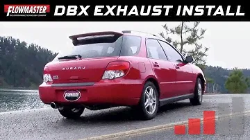 2002-07 Subaru WRX - Flowmaster dBX Cat-back Exhaust System 819114 - Installation